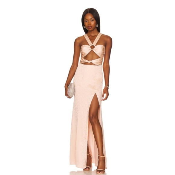 Majorelle Peach Giannina Gown -NWT Size S - Picture 1 of 8